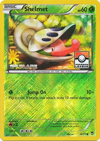 Shelmet - 8/111 - 2nd Place League Promo [xy3msp-8] [Reverse Holo]