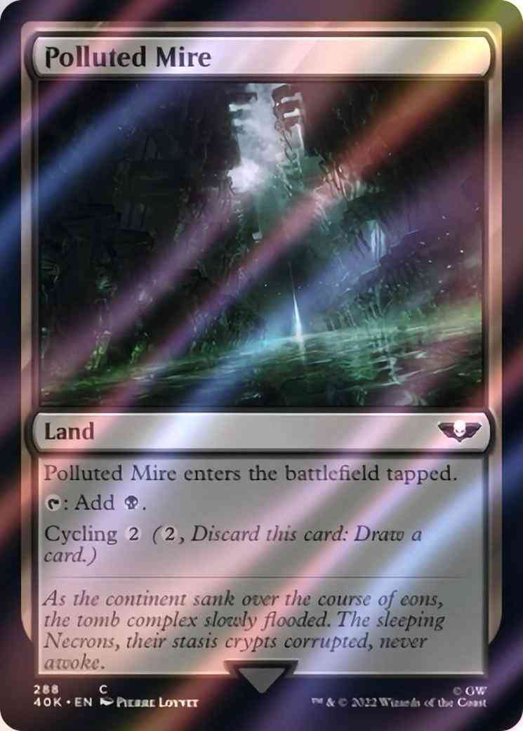 Polluted Mire [288] [Universes Beyond: Warhammer 40,000] [Surge Foil]