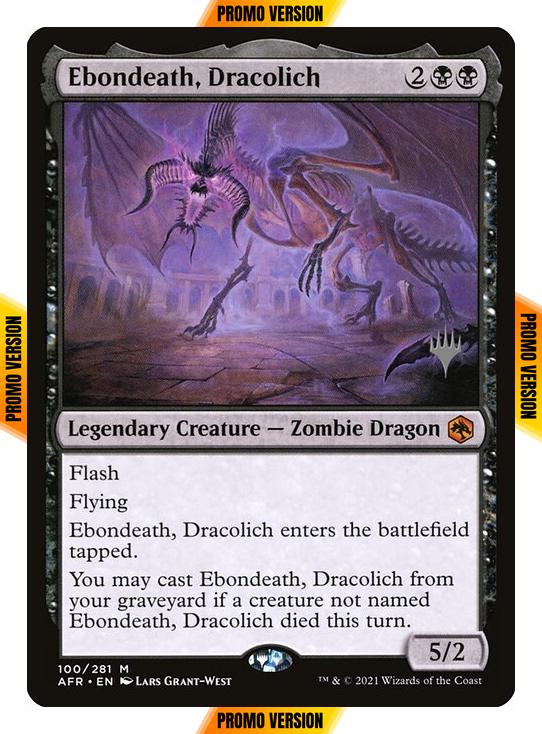 Ebondeath, Dracolich [Promo Pack] [100p] [Adventures in the Forgotten Realms Promos] [Non-Foil]