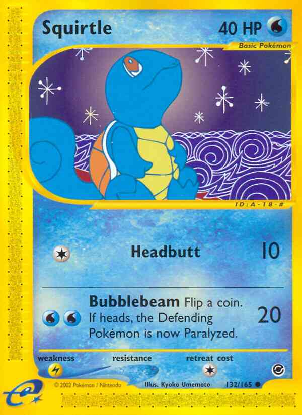 Squirtle - 132/165 - Common [ecard1-132] [Non-Holo]