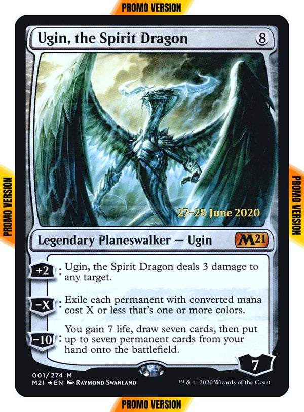 Ugin, the Spirit Dragon [Prerelease] [1s] [Core Set 2021 Promos] [Foil]