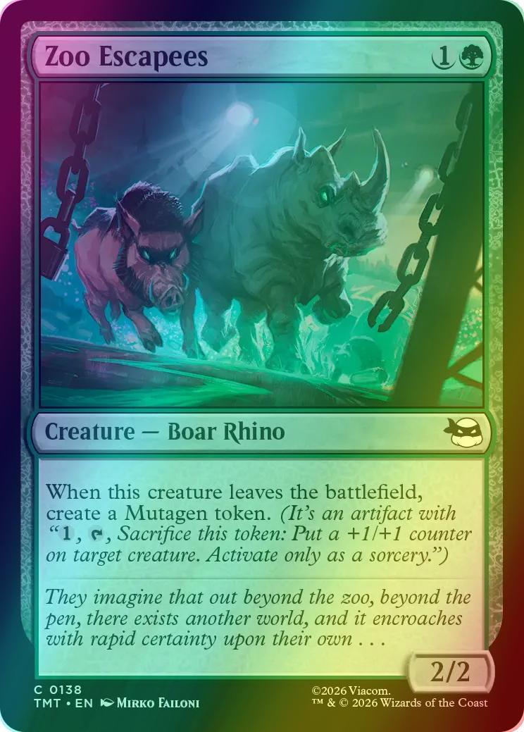 Zoo Escapees [138] [Teenage Mutant Ninja Turtles] [Foil]