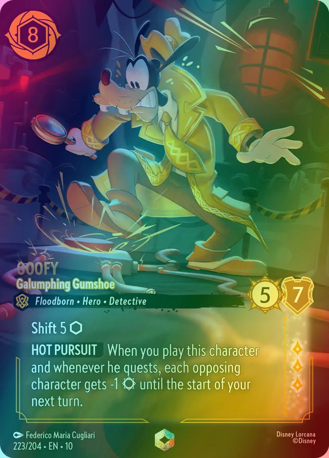 Goofy - Galumphing Gumshoe (Enchanted) - 223/204 [Whispers in the Well] [Holofoil]