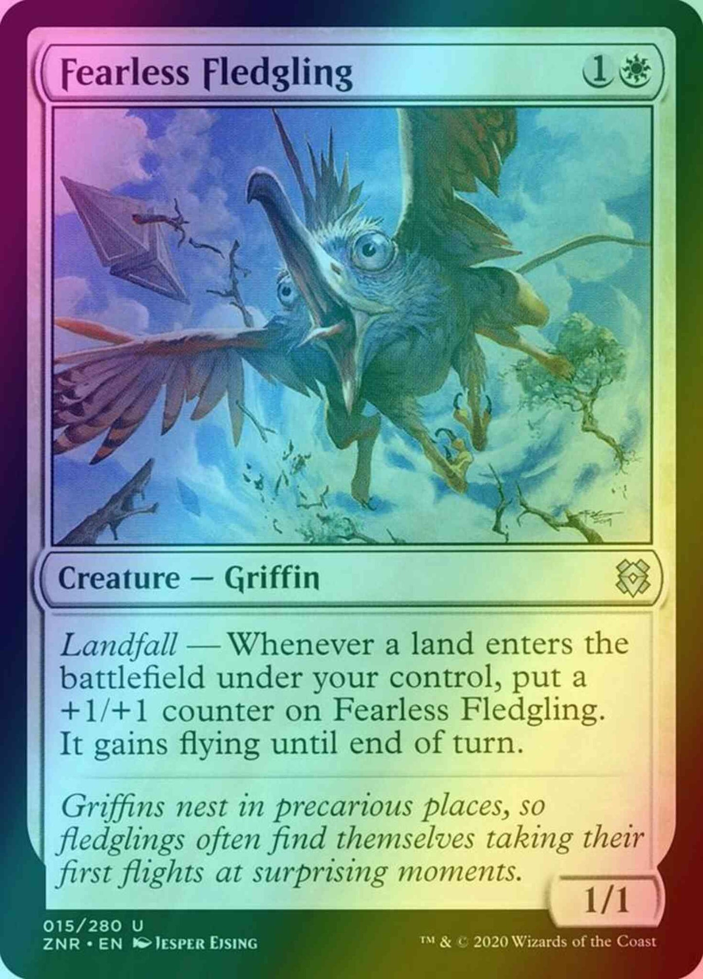 Fearless Fledgling [15] [Zendikar Rising] [Foil]