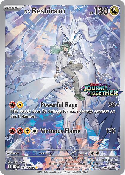N's Reshiram - 167/159 - Promo [Journey Together Stamped] [sv09msp-167] [Ultra]