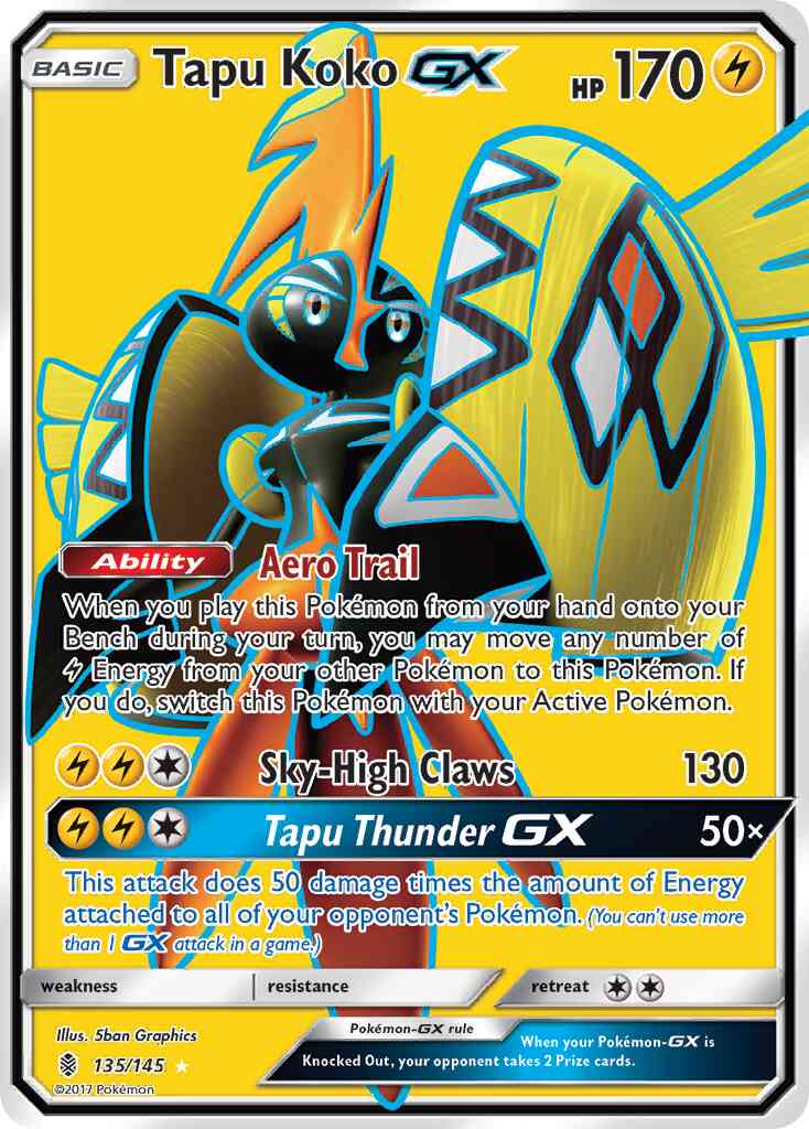 Tapu Koko-GX - 135/145 - Rare Ultra [sm2-135] [Ultra]
