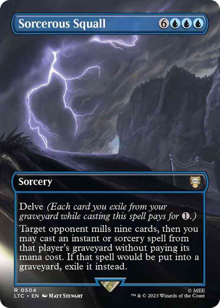 Sorcerous Squall [504] [Borderless] [The Lord of the Rings: Tales of Middle-earth: Commander] [Non-Foil]