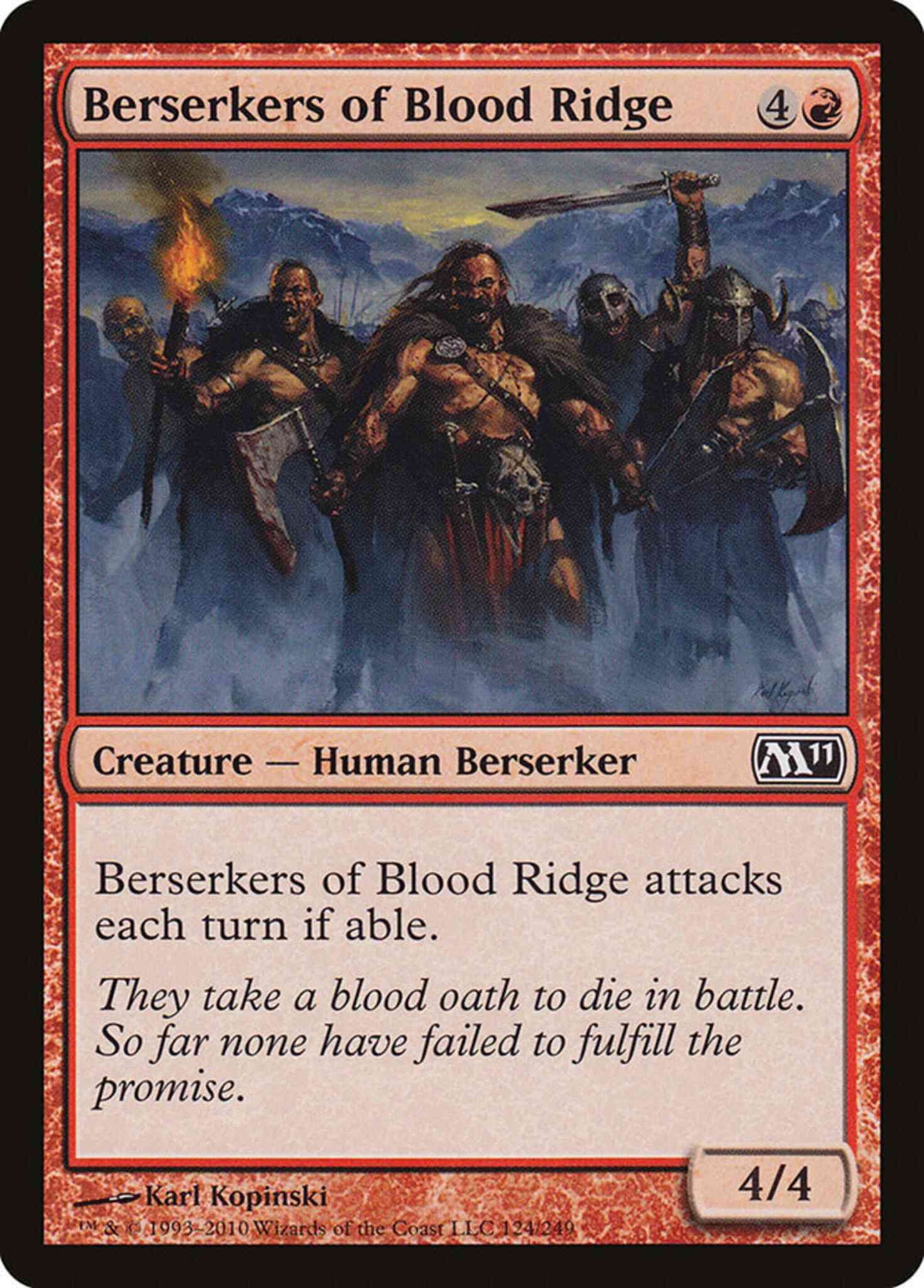 Berserkers of Blood Ridge [124] [Magic 2011] [Non-Foil]