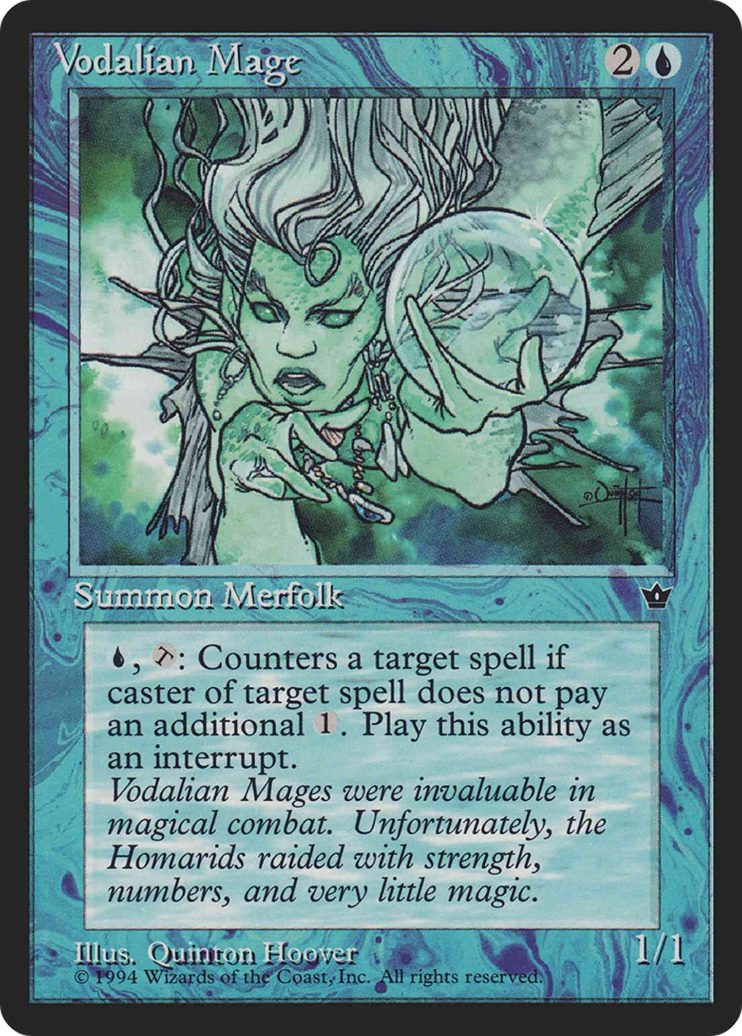 Vodalian Mage [Quinton Hoover] [30c] [Fallen Empires] [Non-Foil]