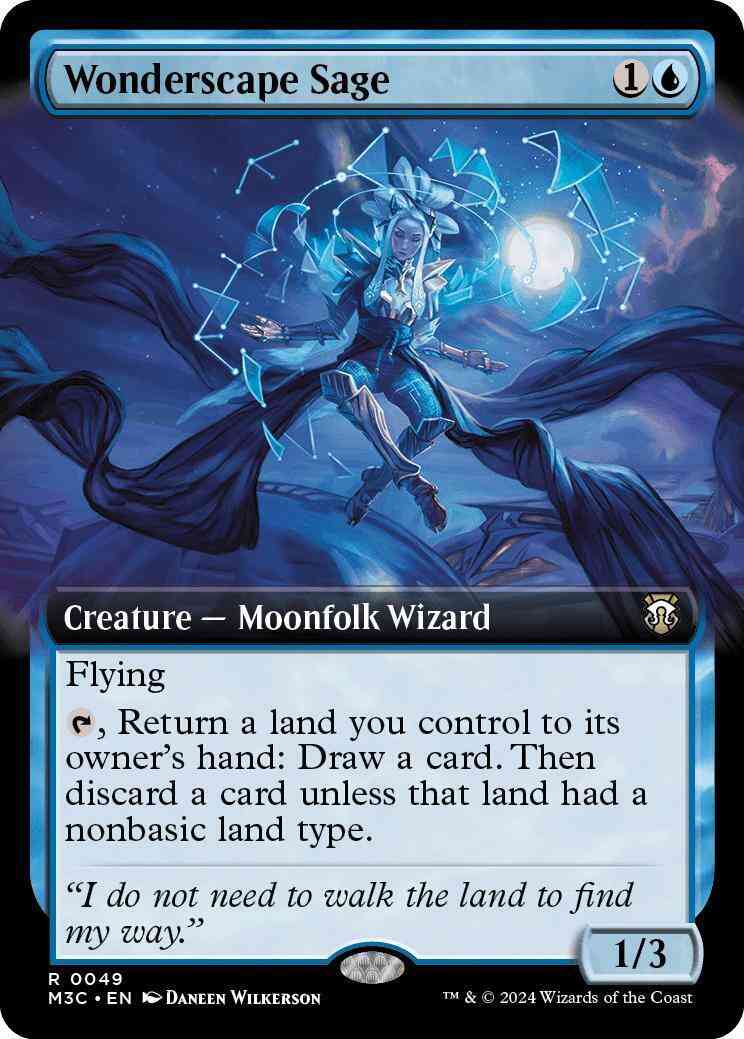 Wonderscape Sage [49] [Extended Art] [Modern Horizons 3: Commander] [Non-Foil]