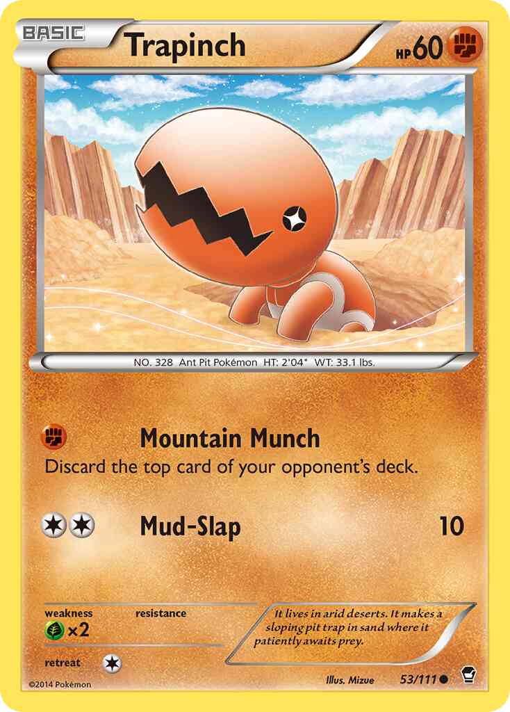 Trapinch - 53/111 - Common [xy3-53] [Non-Holo]