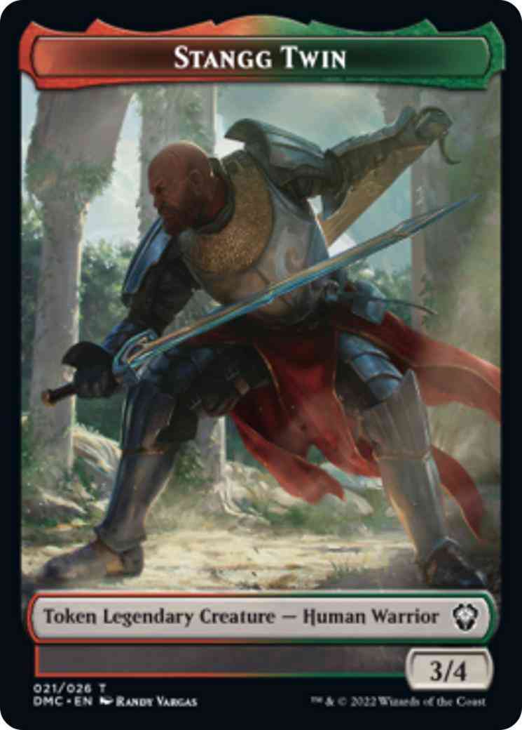 Stangg Twin Token [21] [DMC Set Symbol] [Dominaria United: Tokens] [Non-Foil]