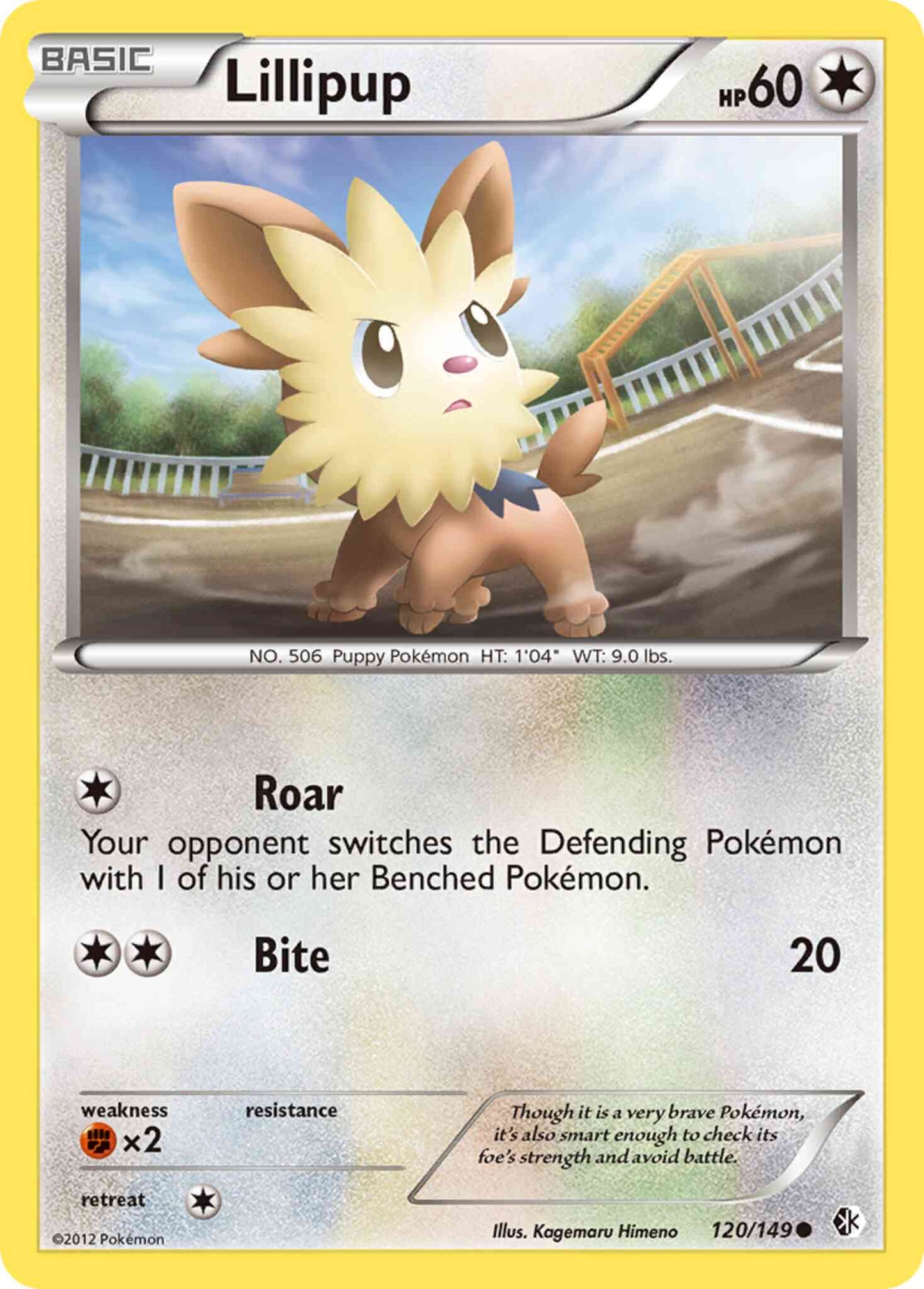 Lillipup - 120/149 - Common [bw7-120] [Reverse Holo]