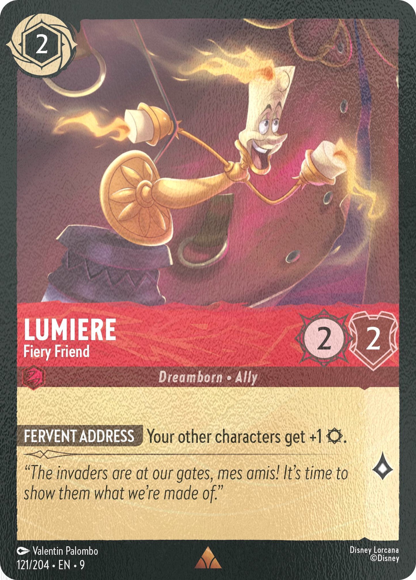 Lumiere - Fiery Friend - 121/204 [Fabled] [Cold Foil]
