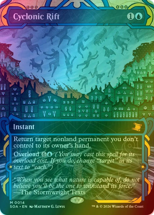 Cyclonic Rift [14] [Showcase] [Secrets of Strixhaven: Mystical Archive] [Foil]