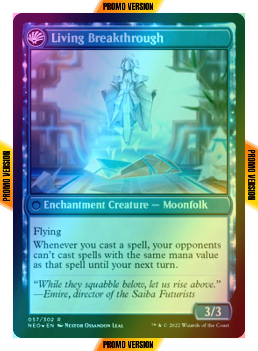 Inventive Iteration // Living Breakthrough [Prerelease] [57s] [Kamigawa: Neon Dynasty: Promos] [Foil]