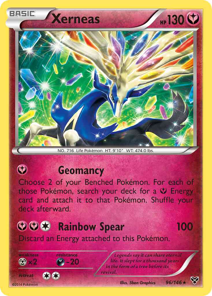 Xerneas - 96/146 - Rare [xy1-96] [Non-Holo]