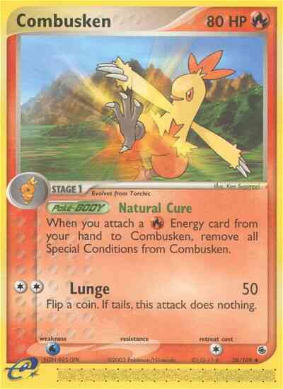 Combusken - 28/109 - Uncommon [ex1-28] [Reverse Holo]