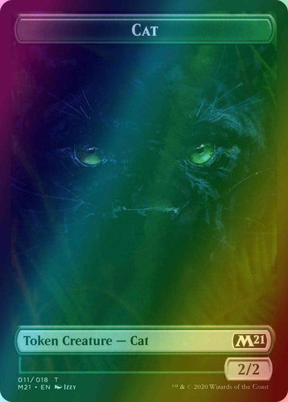 Cat Token (11) // Soldier Token (05) [Core Set 2021 Tokens] [Foil]