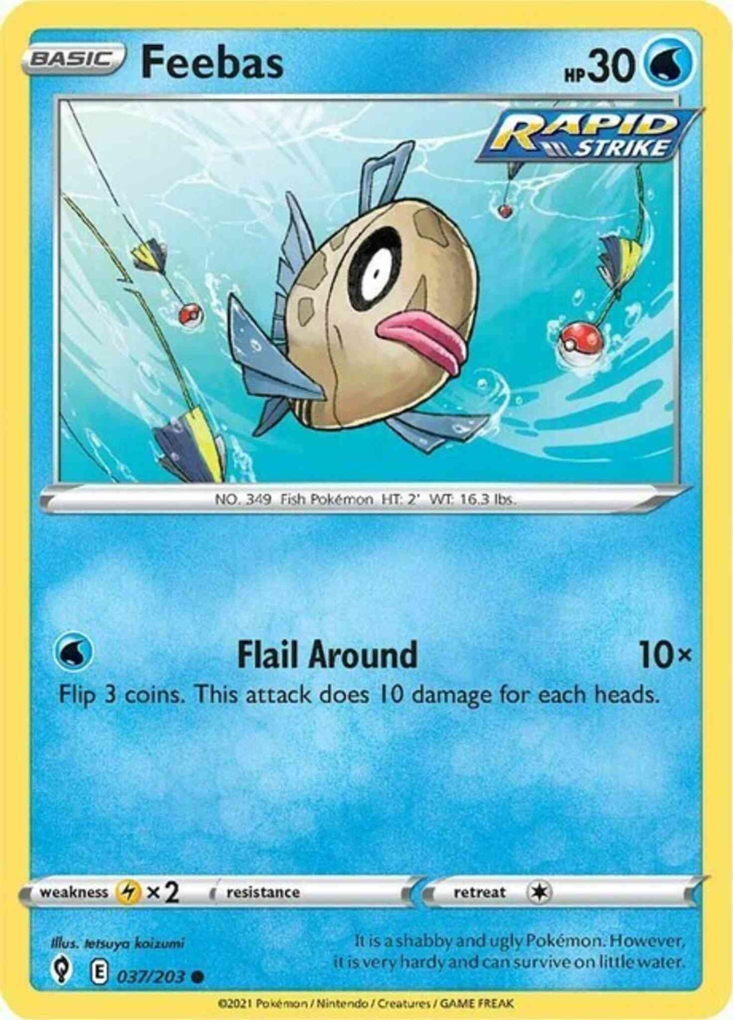 Feebas - 037/203 - Common [swsh7-037] [Non-Holo]