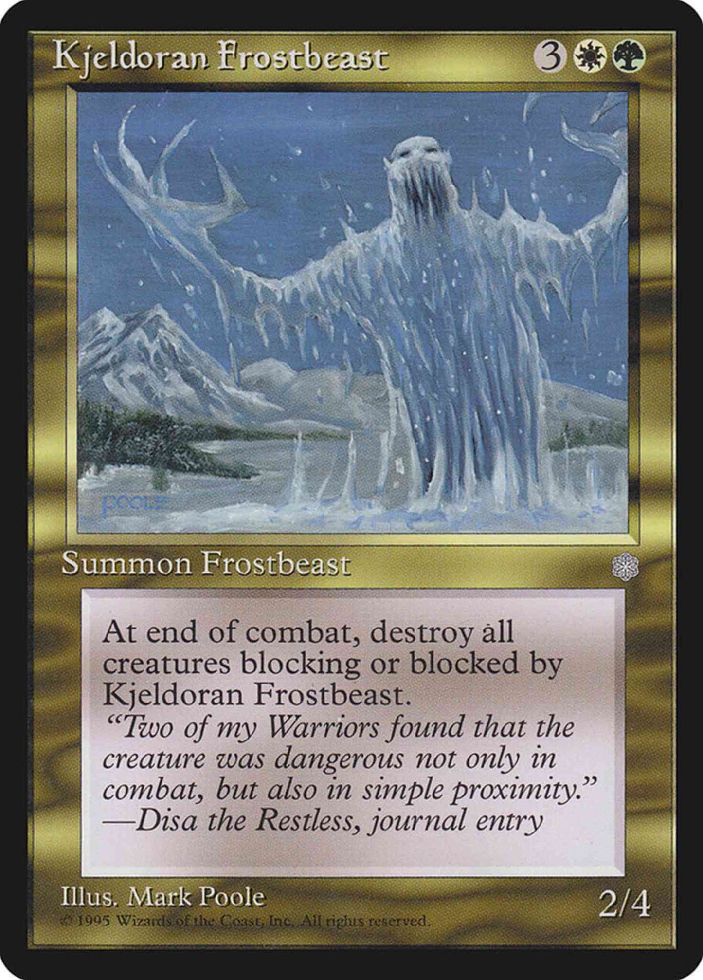 Kjeldoran Frostbeast [296] [Ice Age] [Non-Foil]