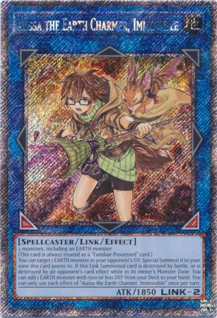 Aussa the Earth Charmer, Immovable - RA04-EN078 - Platinum Secret Rare - 1st Edition