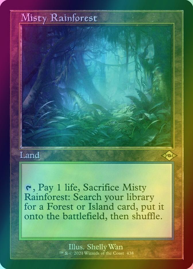 Misty Rainforest [438] [Retro Frame] [Modern Horizons 2] [Etched Foil]