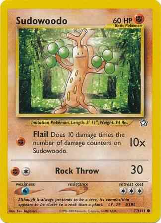 Sudowoodo - 77/111 - Common - Unlimited [neo1U-77] [Non-Holo]