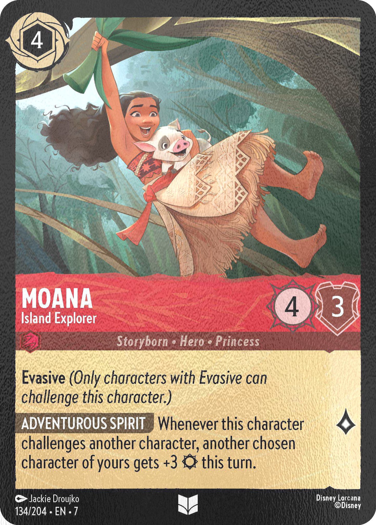Moana - Island Explorer - 134/204 [Archazia's Island] [Cold Foil]