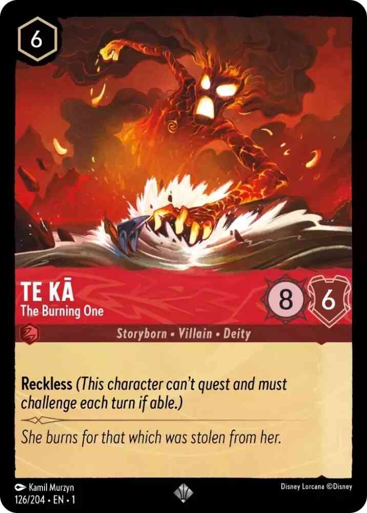 Te Ka - The Burning One - 126/204 [The First Chapter] [Cold Foil]