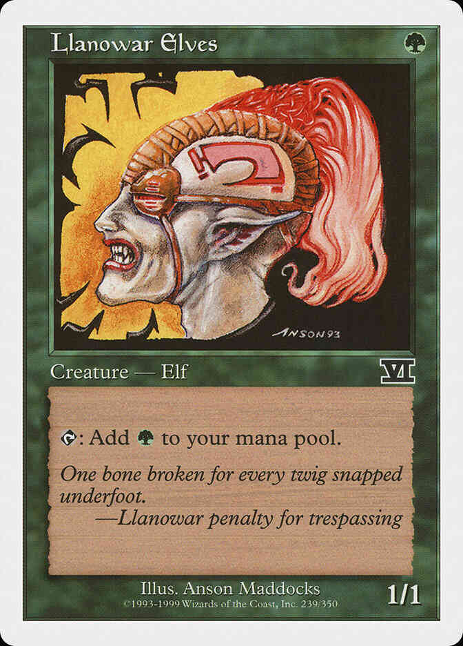 Llanowar Elves [239] [Classic Sixth Edition] [Non-Foil]