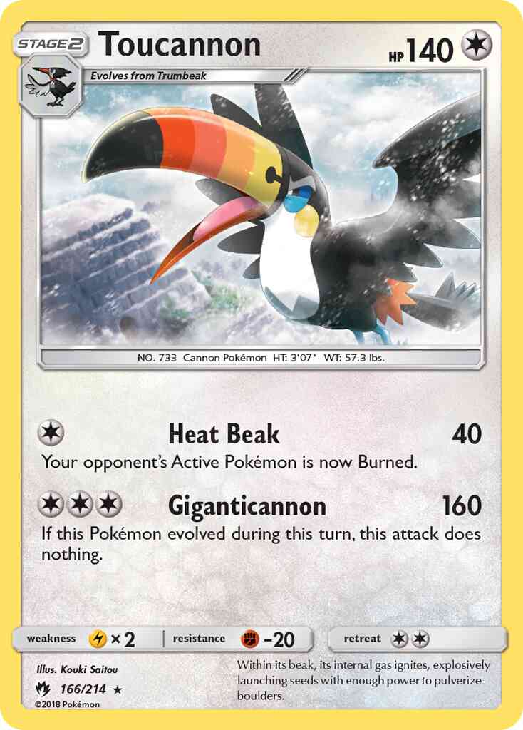 Toucannon - 166/214 - Rare [sm8-166] [Non-Holo]