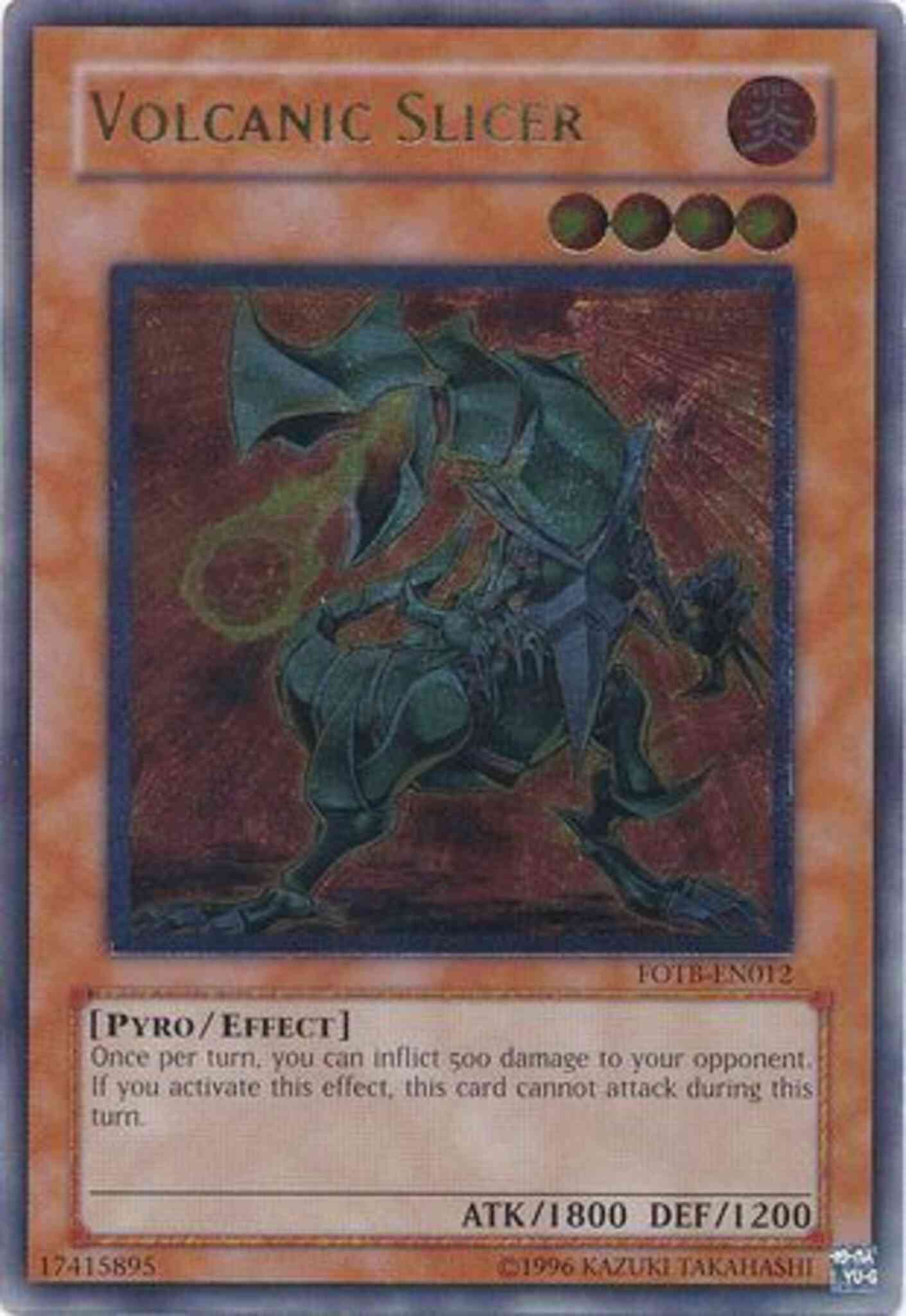 Volcanic Slicer - FOTB-EN012 - Ultimate Rare - Unlimited