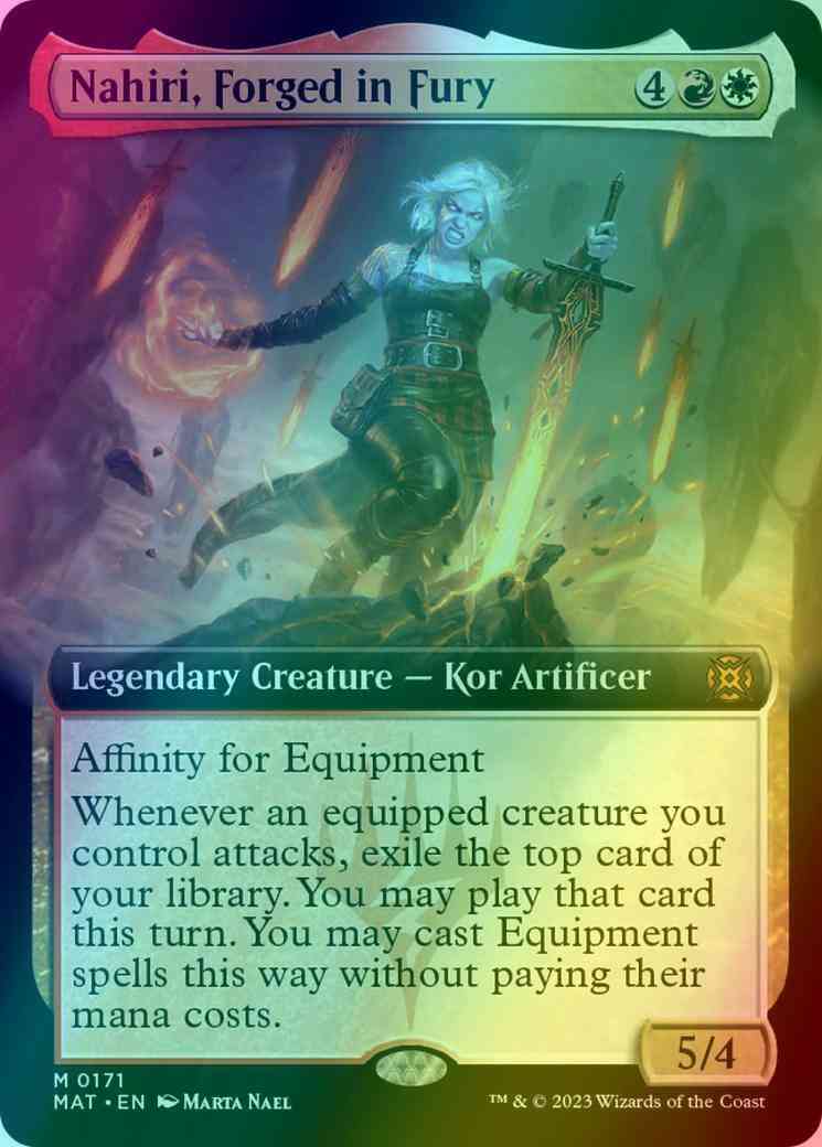 Nahiri, Forged in Fury [171] [Extended Art] [March of the Machine: The Aftermath] [Foil]