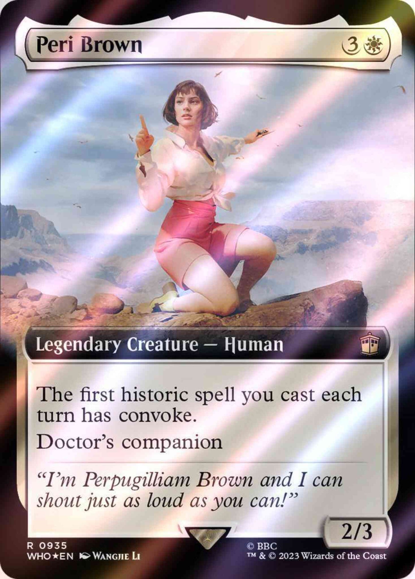 Peri Brown [935] [Extended Art] [Universes Beyond: Doctor Who] [Surge Foil]