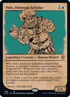 Volo, Itinerant Scholar [388] [Rulebook Showcase] [Commander Legends: Battle for Baldur's Gate] [Non-Foil]