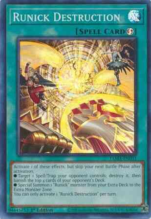 Runick Destruction - TAMA-EN031 - Super Rare - 1st Edition