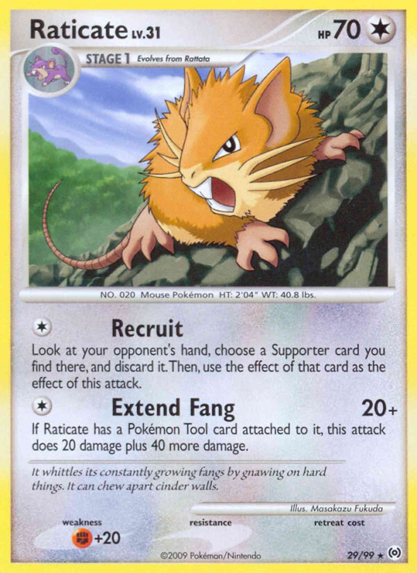 Raticate - 29/99 - Rare [pl4-29] [Non-Holo]