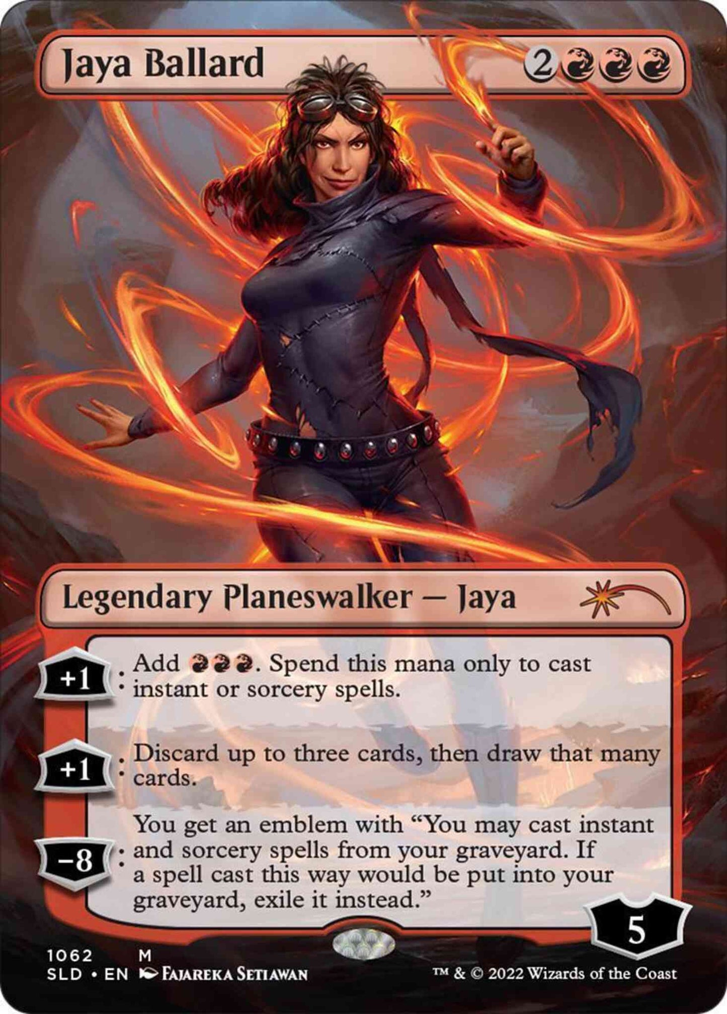 Jaya Ballard [1062] [Borderless] [In Memoriam: Jaya Ballard] [Secret Lair Drop] [Non-Foil]