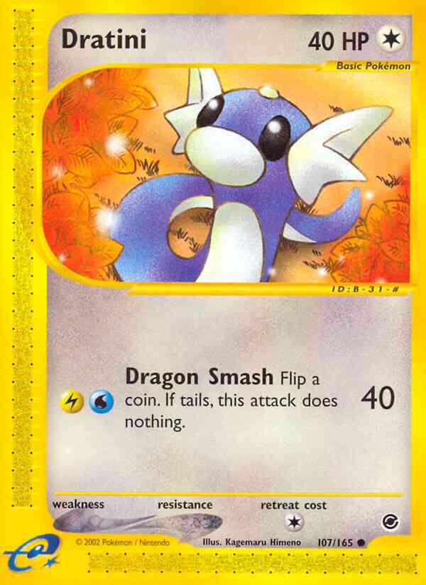 Dratini - 107/165 - Common [ecard1-107] [Reverse Holo]