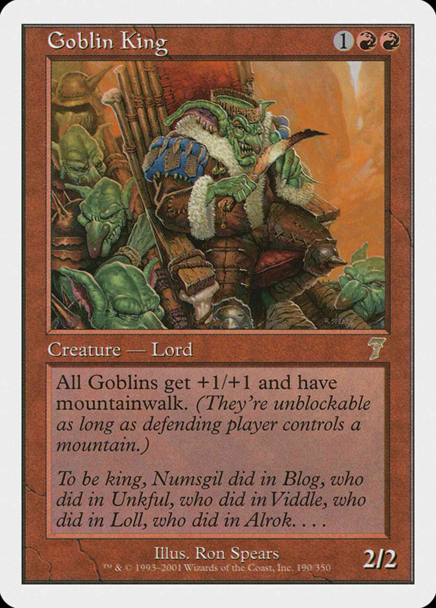 Goblin King [190] [Seventh Edition] [Non-Foil]
