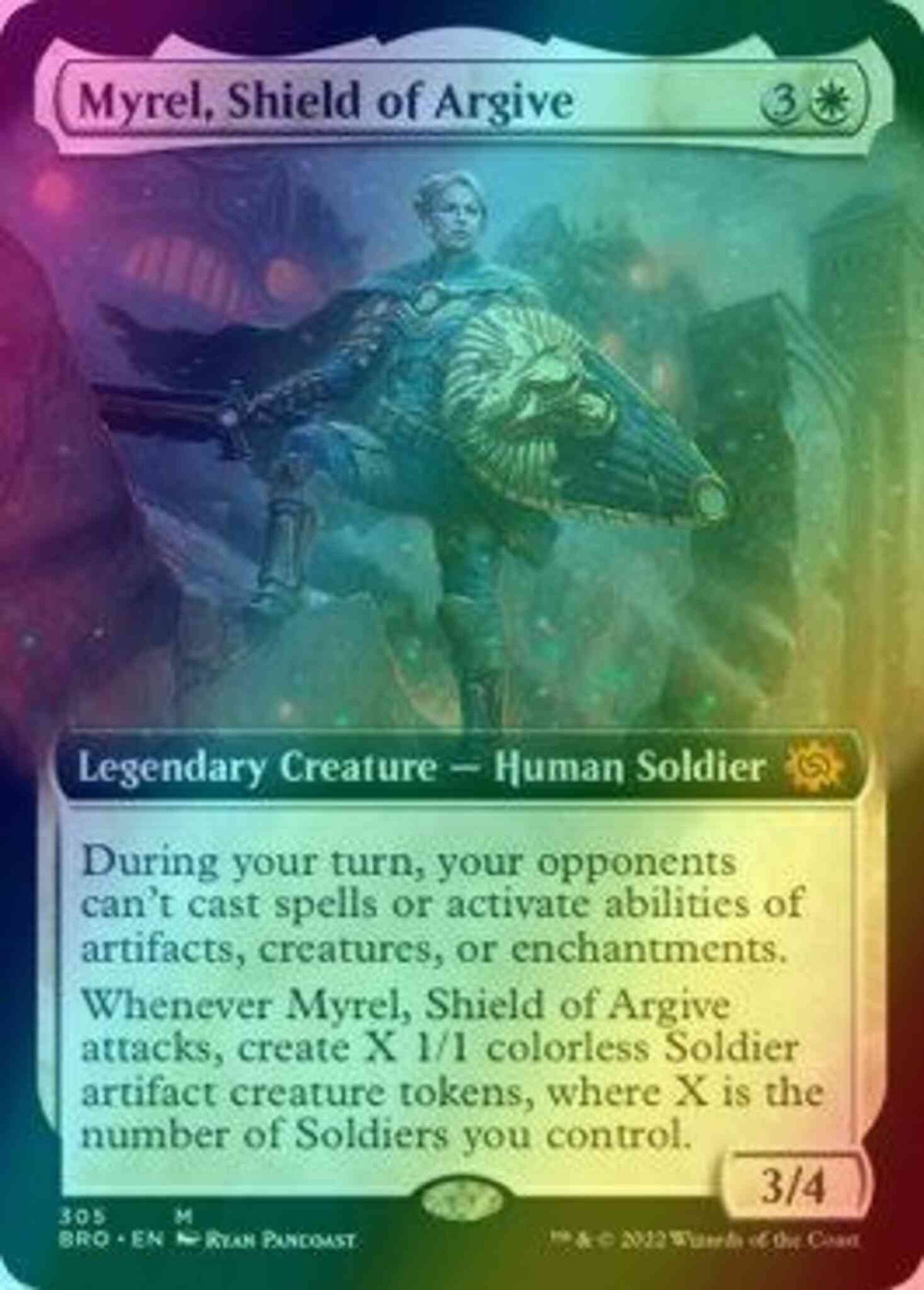 Myrel, Shield of Argive [305] [Extended Art] [The Brothers' War] [Foil]