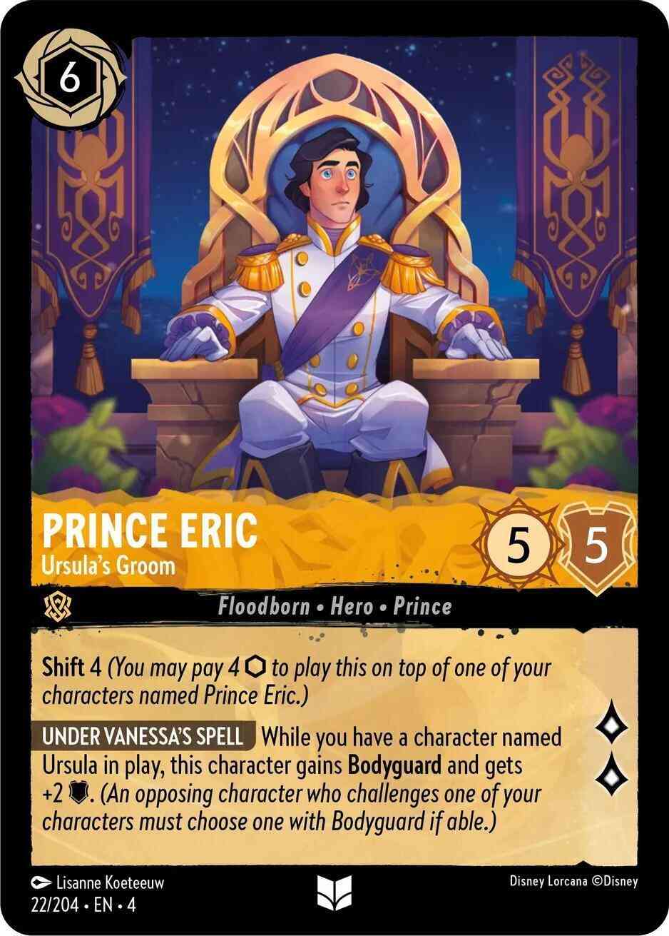 Prince Eric - Ursula's Groom - 22/204 [Ursula's Return] [Non-Foil]