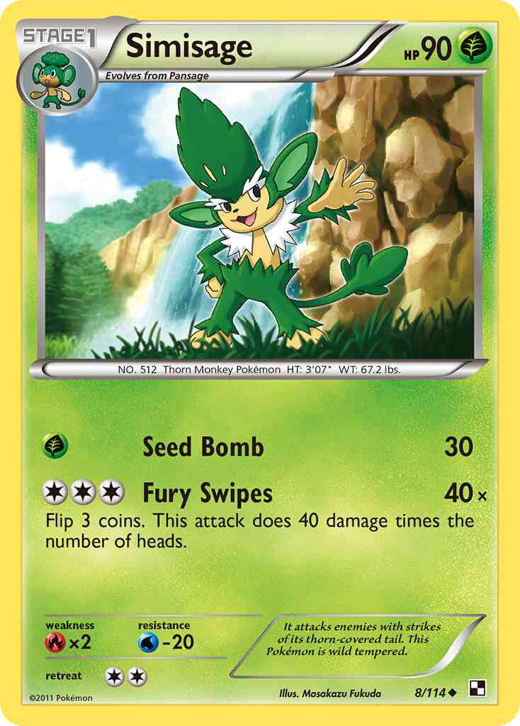 Simisage - 8/114 - Uncommon [bw1-8] [Non-Holo]