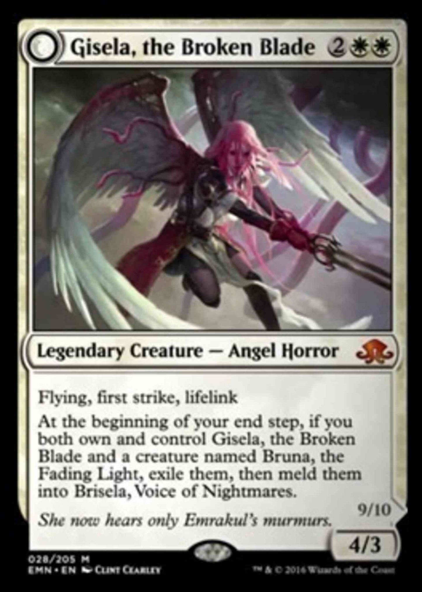 Gisela, the Broken Blade // Brisela, Voice of Nightmares [28a] [A] [Eldritch Moon] [Non-Foil]