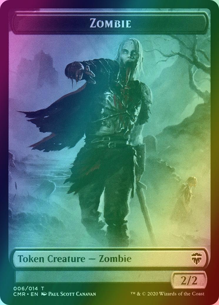 Horror Token (10) // Zombie Token (06) [Commander Legends Tokens] [Foil]