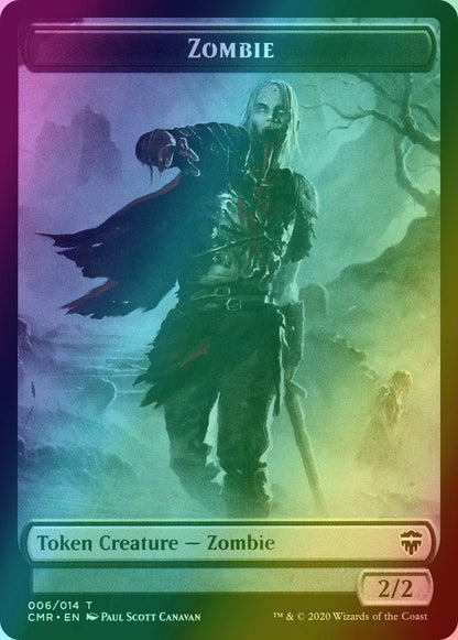 Horror Token (10) // Zombie Token (06) [Commander Legends Tokens] [Foil]