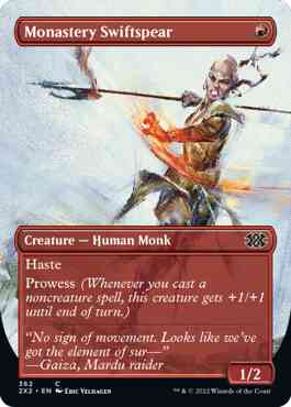 Monastery Swiftspear [362] [Borderless] [Double Masters 2022] [Non-Foil]
