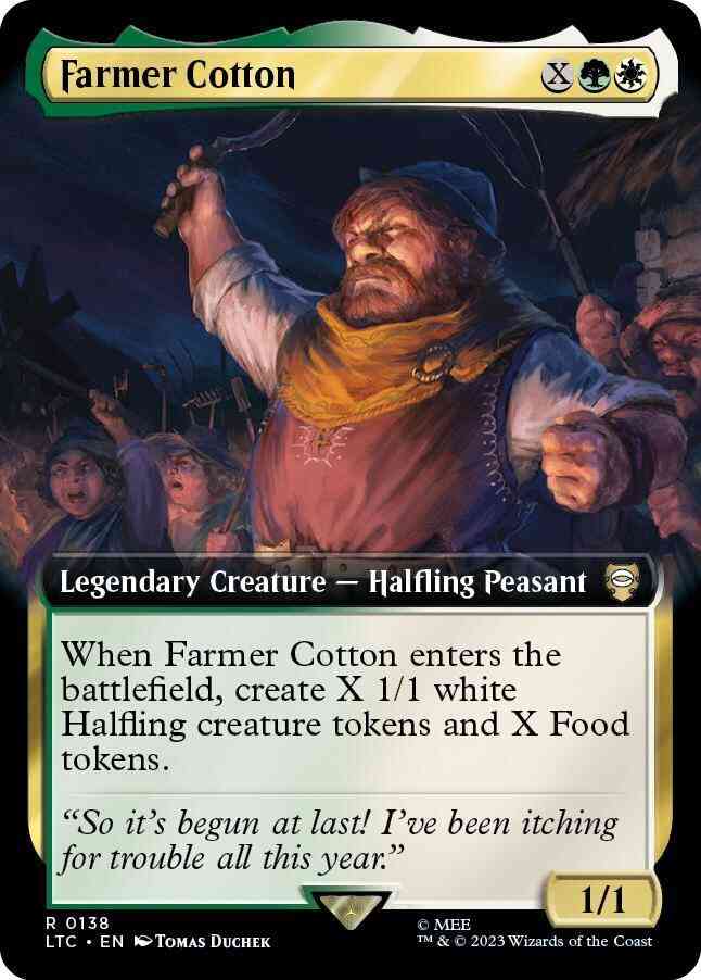 Farmer Cotton [138] [Extended Art] [The Lord of the Rings: Tales of Middle-earth: Commander] [Non-Foil]