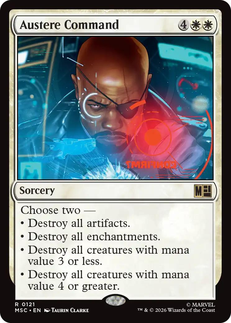 Austere Command [121] [Marvel Super Heroes: Commander] [Non-Foil]
